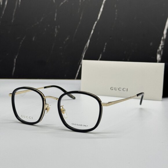 NEW GUCCI EYEGLASSES GG0678OA 001 ROUND EYEWEAR - Picture 4 of 10